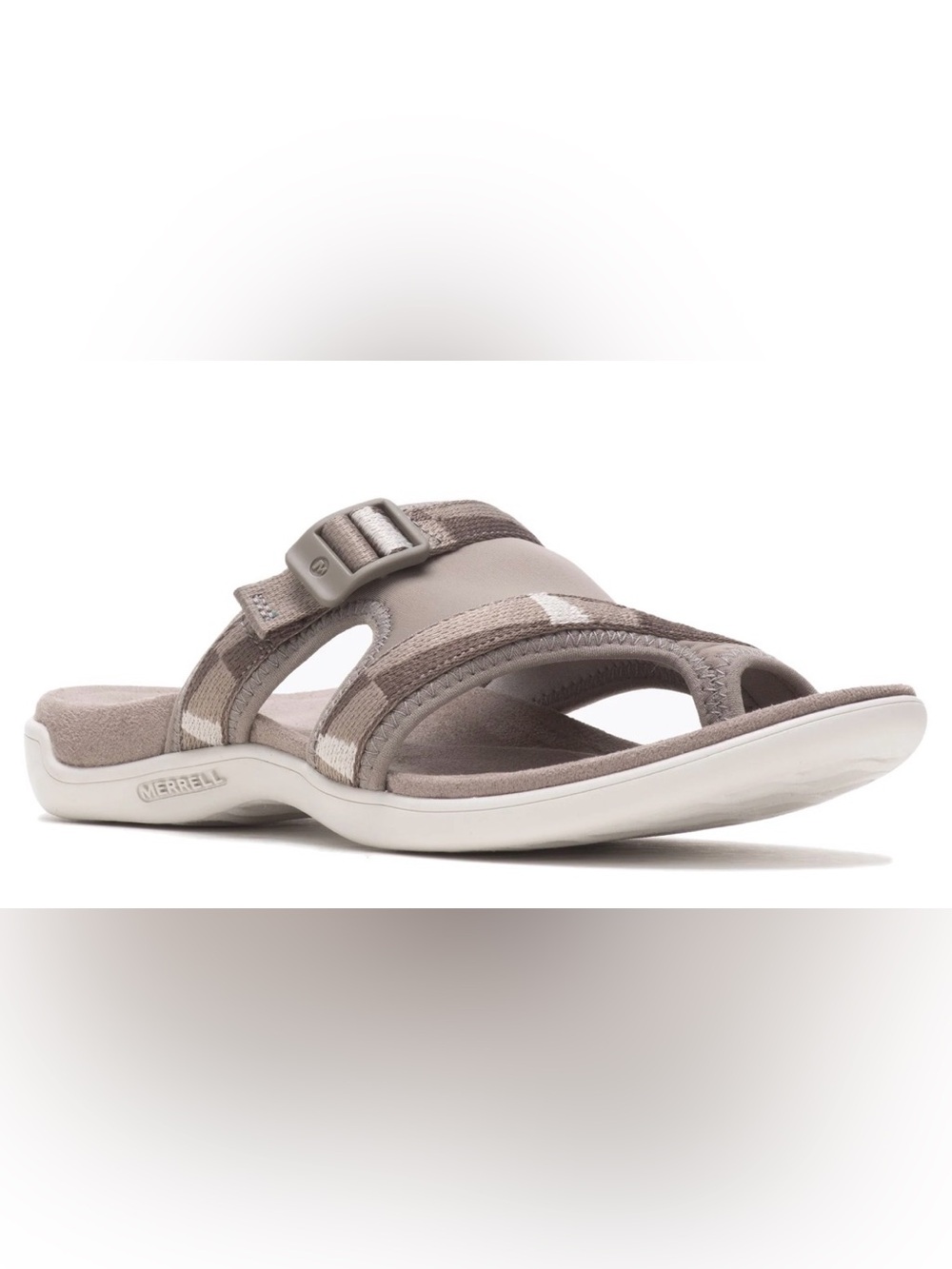 Merrell District 3 Post Brindle Comfy Adjustable Sandals - Sz 8